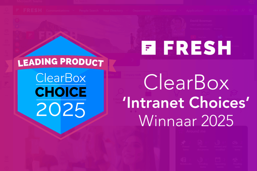 Fresh Intranet: ClearBox ‘Intranet Choices’ winnaar van 2025